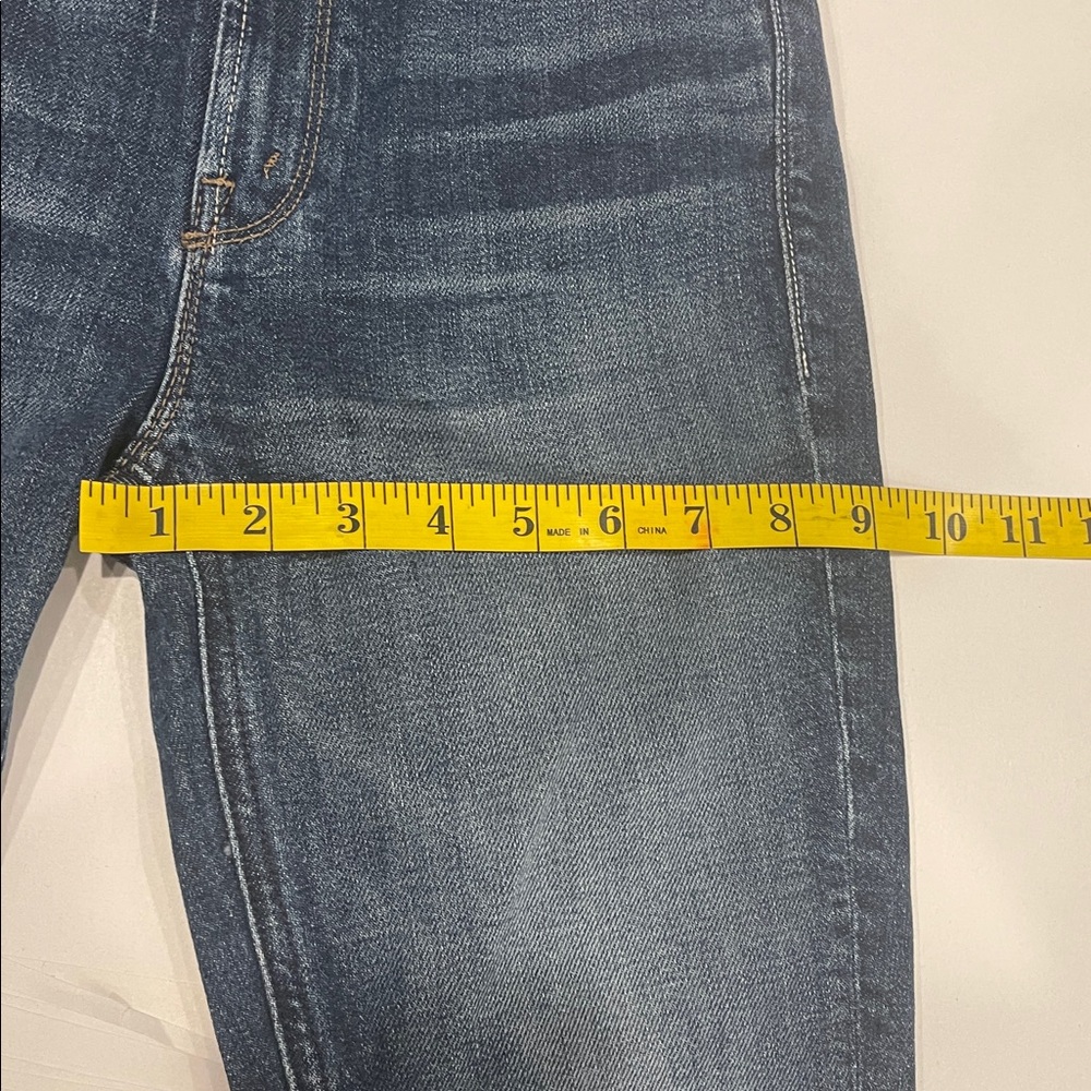 MOTHER The Dazzler Ankle Fray High Waist 24 Painfully Obvious Dark Wash skinny - Picture 8 of 11
